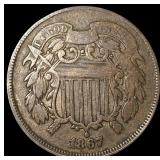 1867 Copper 2-Cent Piece UNCIRCULATED