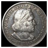 1893 Silver Columbian Half Dollar NEARLY UNCIRCULA
