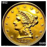1852 $2.50 Gold Quarter Eagle UNCIRCULATED
