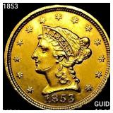 1853 $2.50 Gold Quarter Eagle UNCIRCULATED