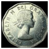 1957 Canada Nickel 5 Cents
