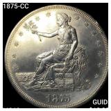 1875-CC Silver Trade Dollar UNCIRCULATED