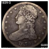 1839-O Capped Bust Half Dollar LIGHTLY CIRCULATED