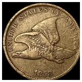 1858 Flying Eagle Cent NEARLY UNCIRCULATED