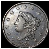 1834 Coronet Head Large Cent NEARLY UNCIRCULATED