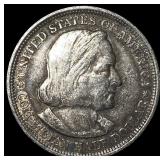 1893 Silver Columbian Half Dollar LIGHTLY CIRCULAT
