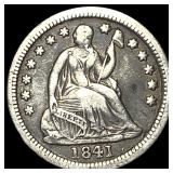 1841-O Silver Half Dime NEARLY UNCIRCULATED