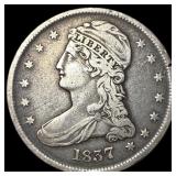 1837 Capped Bust Half Dollar LIGHTLY CIRCULATED