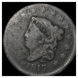 1817 Coronet Head Large Cent NICELY CIRCULATED