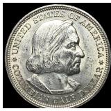 1892 Silver Columbian Half Dollar NEARLY UNCIRCULA