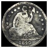 1840-O Silver Seated Liberty Half Dime NICELY  CI