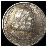1893 Silver Columbian Half Dollar NEARLY UNCIRCULA
