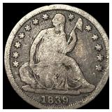 1839-O Silver Half Dime LIGHTLY CIRCULATED