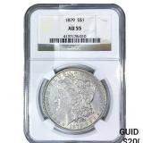 1879 Morgan Silver Dollar NGC AU55