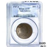 1767-A Sou French Colonies PCGS VF20