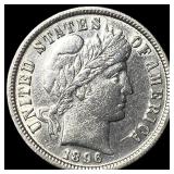 1896 Barber Dime CHOICE AU
