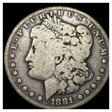 1881-CC Silver Morgan Dollar LIGHTLY CIRCULATED