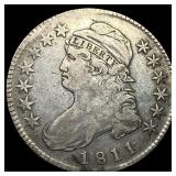 1811 Capped Bust Half Dollar ABOUT UNCIRCULATED
