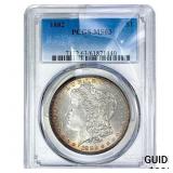 1882 Morgan Silver Dollar PCGS MS63