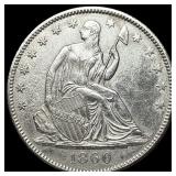 1860-O Silver Half Dollar HIGH GRADE