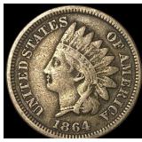 1864 Bronze Indian Head Cent LIGHTLY CIRCULATED