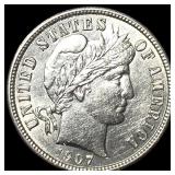 1907-S Silver Barber Dime UNCIRCULATED