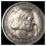 1893 Silver Columbian Half Dollar NEARLY UNCIRCULA