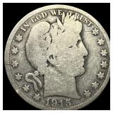 1915 Barber Half Dollar LIGHTLY CIRCULATED