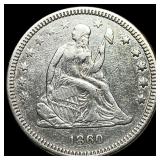 1860 Seated Liberty Quarter UNCIRCULATED
