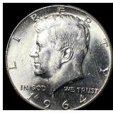 1964 Kennedy Silver Half Dollar GEM BU