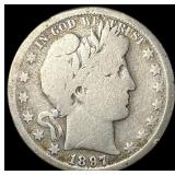 1897 Barber Half Dollar NICELY CIRCULATED