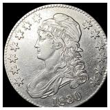 1830 Capped Bust Half Dollar CLOSELY UNCIRCULATED