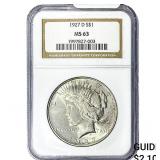 1927-D Silver Peace Dollar NGC MS63