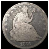 1876-CC Seated Liberty Half Dollar NICELY  CIRCUL