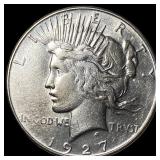 1927 Silver Peace Dollar CLOSELY UNCIRCULATED