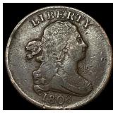 1808 Copper Half Cent NEARLY UNCIRCULATED