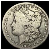1890-CC Silver Morgan Dollar ABOUT UNCIRCULATED