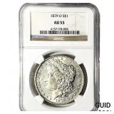 1879-O Morgan Silver Dollar NGC AU53
