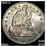 1859-O Seated Liberty Dollar CHOICE BU