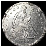 1860-O Silver Seated Liberty Dollar HIGH GRADE