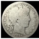 1897-O Silver Barber Half Dollar LIGHTLY CIRCULATE