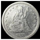 1877 Seated Liberty Quarter CLOSELY UNCIRCULATED