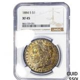 1884-S Morgan Silver Dollar NGC XF45