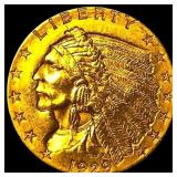 1929 Indian Head Gold $2.5 Quarter Eagle  CLOSELY