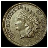 1863 Indian Head Cent CHOICE AU