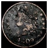 1809 Classic Head Half Cent NEARLY  UNCIRCULATED