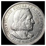 1893 Silver Columbian Half Dollar NEARLY UNCIRCULA