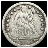 1853-O Seated Liberty Dime LIGHTLY CIRCULATED