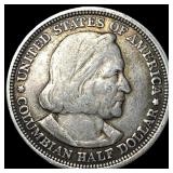 1893 Silver Columbian Expo Half Dollar  LIGHTLY C