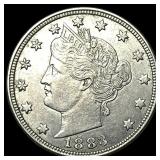 1883 Liberty Head Nickel (No Cents) CHOICE AU